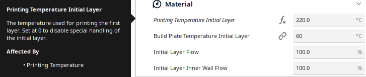 cura initial layer hotend temperature config