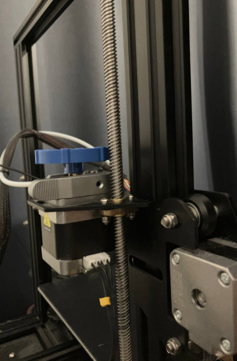 ender 3 lead screw attached to printer