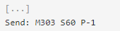 m303 s60 p-1 gcode command example